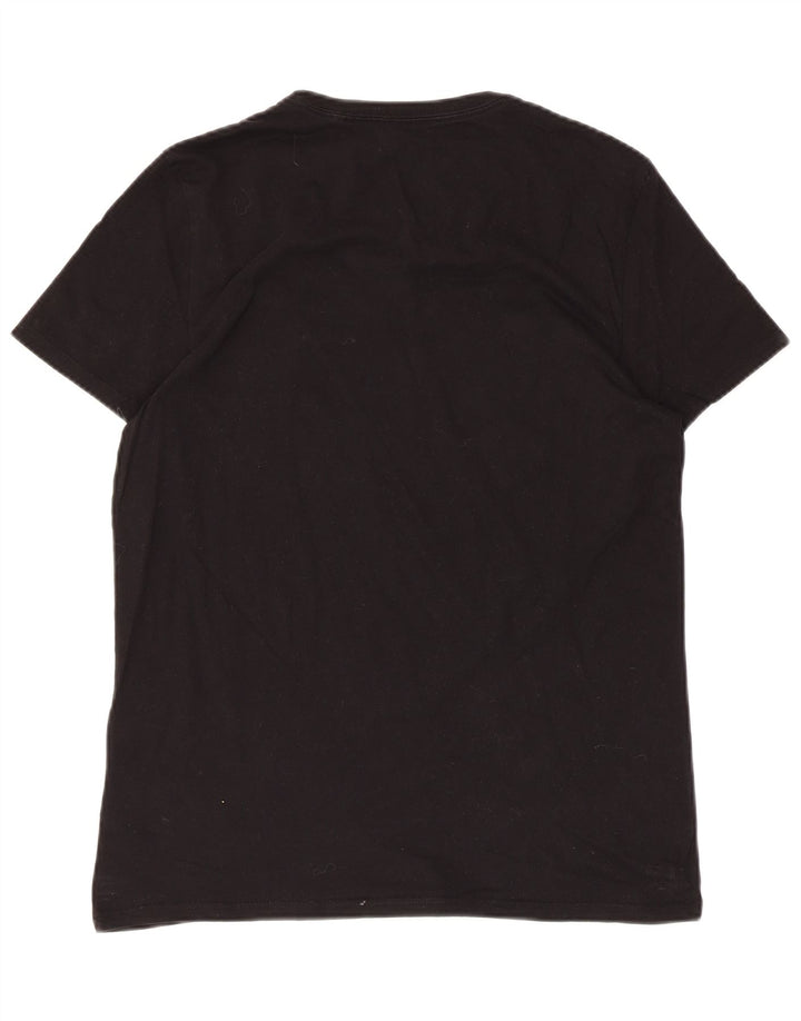 GUESS Camiseta gráfica para hombre Top Medium Black Cotton