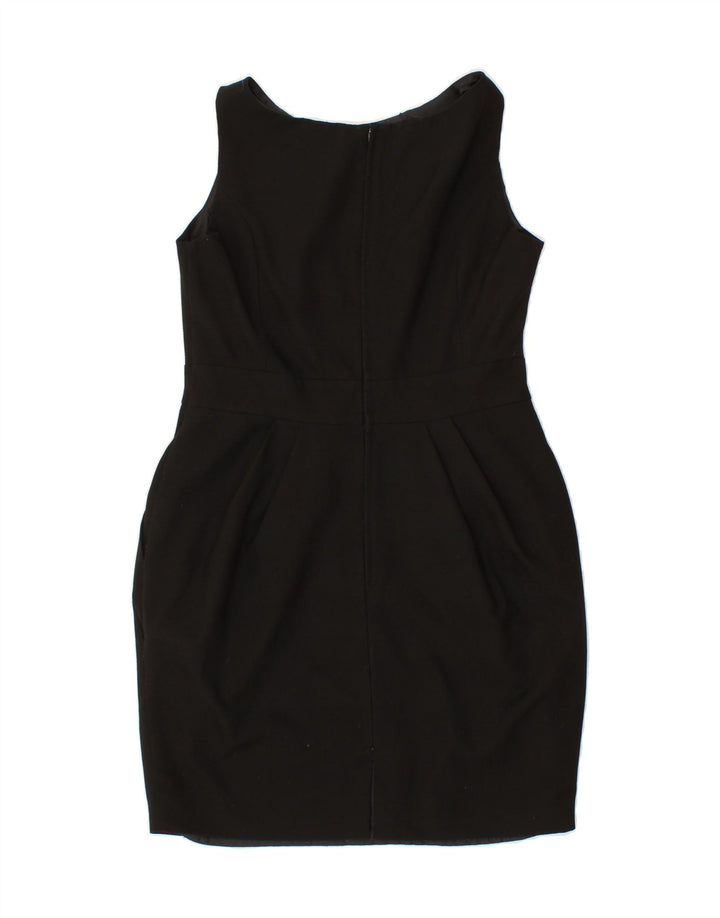 NEXT Womens Sleeveless Sheath Dress UK 14 Large Black Polyester Vintage Next and Second-Hand Next from Messina Hembry 