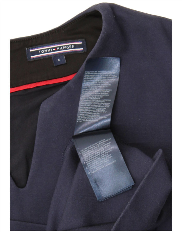 Tommy Hilfiger Vestido tubo para mujer US 4 Small Azul marino Viscosa