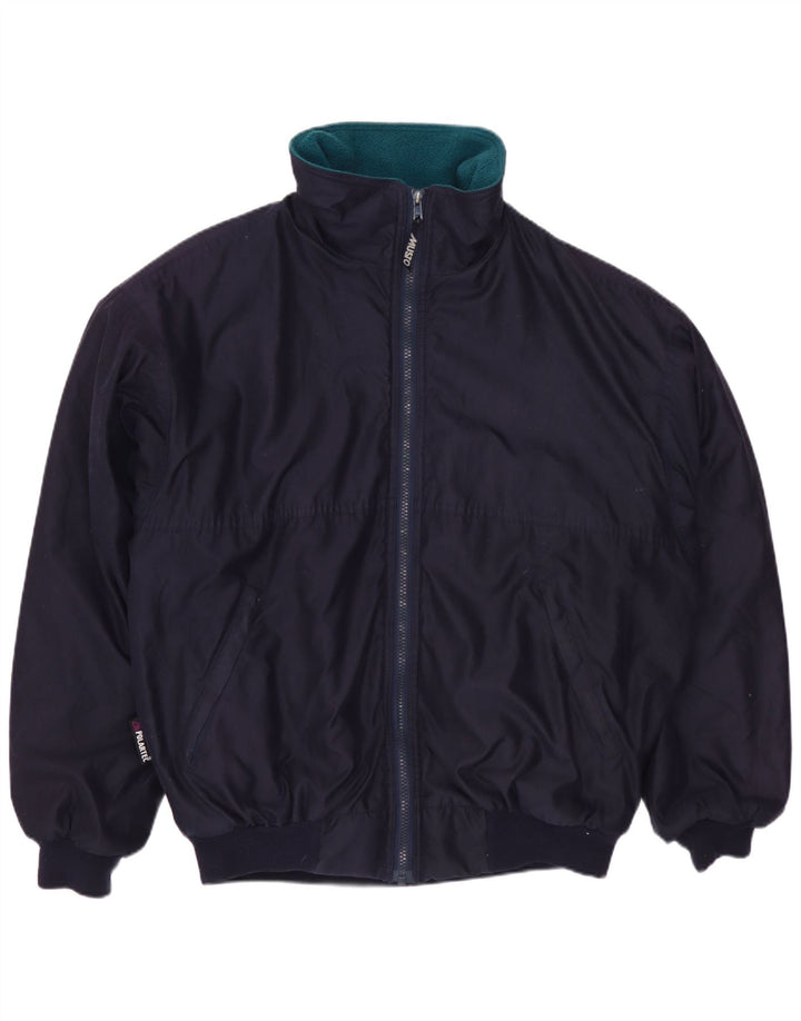MUSTO Chaqueta bomber Polartec para hombre Reino Unido 40 Grande Poliéster azul marino