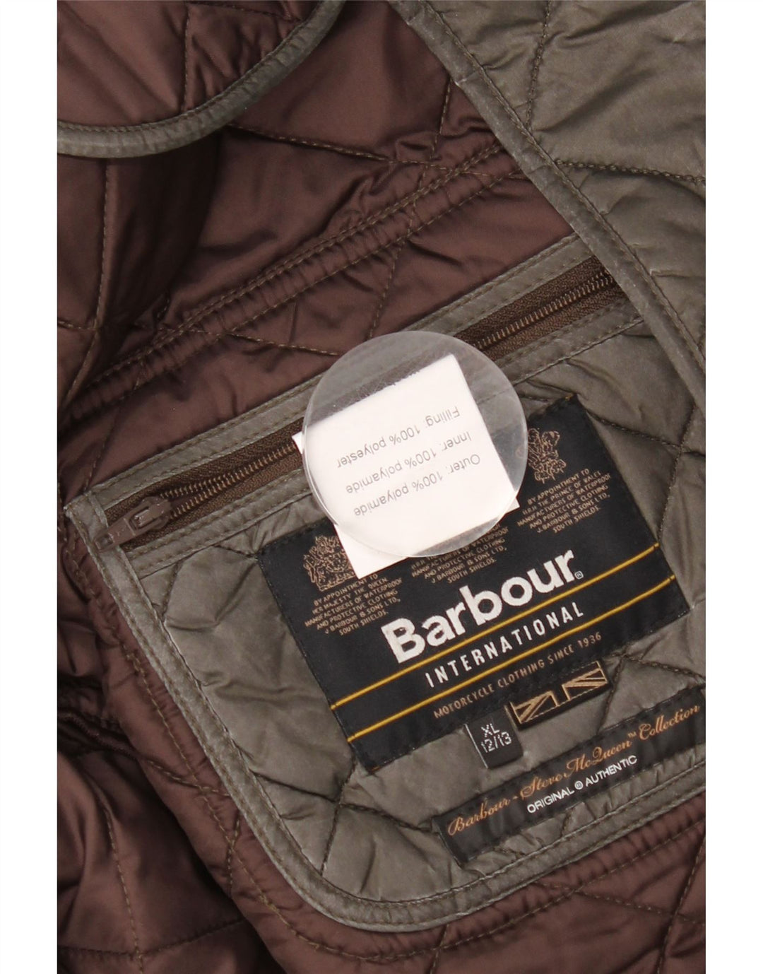 Barbour Chaqueta Acolchada Niño 12-13 Años XL Poliamida Caqui
