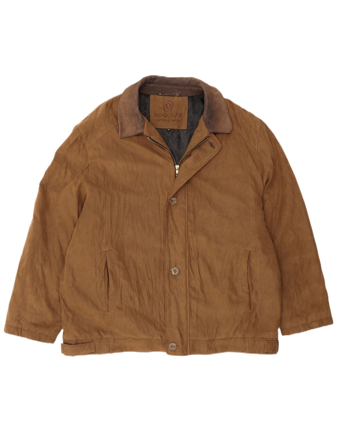 Douglas Chaqueta de ante para hombre UK 46 3XL Cuero beige