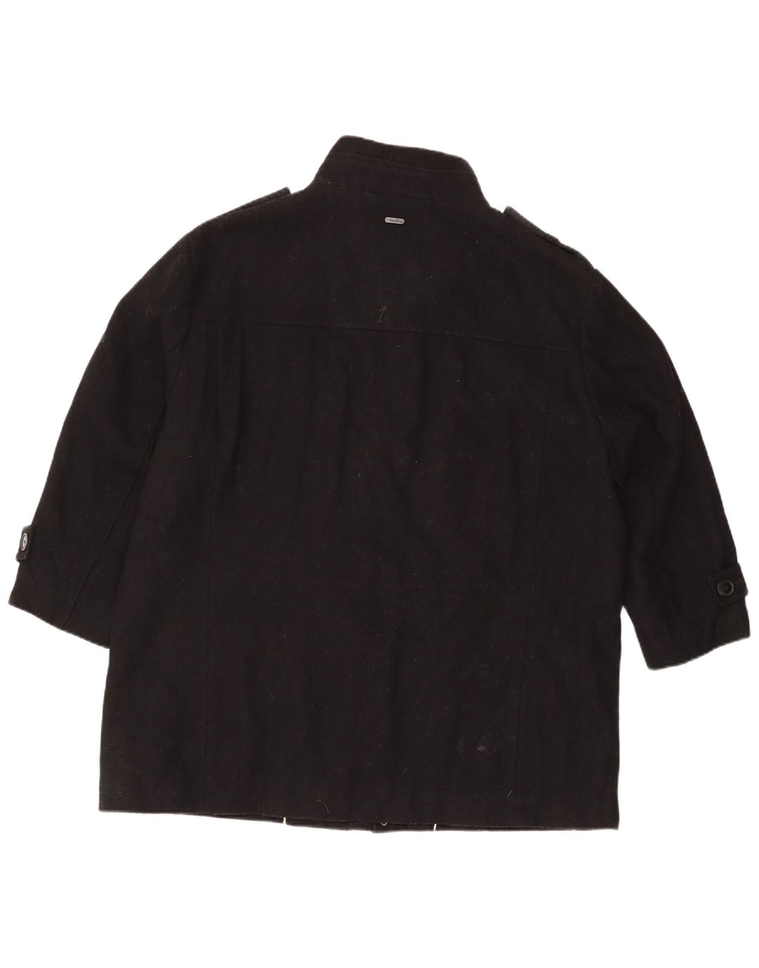 Calvin Klein Chaqueta militar para hombre UK 42 XL Lana negra