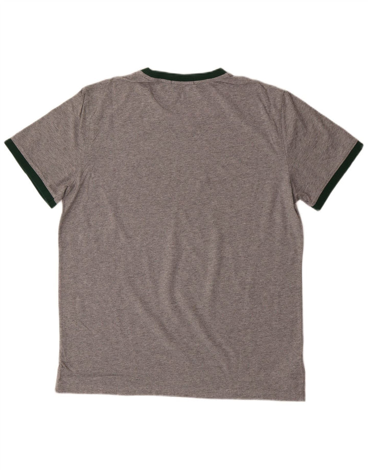 FRED PERRY Camiseta para hombre Top Grande Gris Algodón