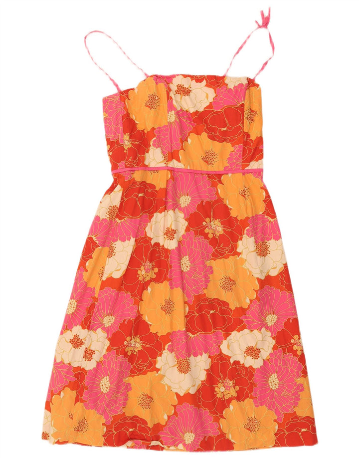 Kathlin Argiro Vestido de línea A para mujer US 12 grande multicolor floral