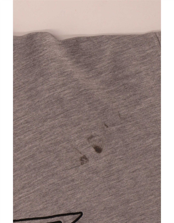 Umbro Hombre Sudadera Gráfica Jumper XL Algodón Moteado Gris