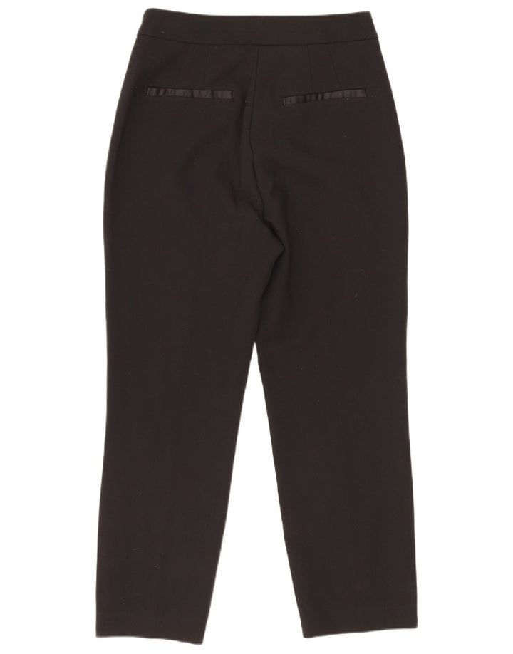 Zara Mujer Pantalón Casual Slim XS 24 L23 Negro Poliéster