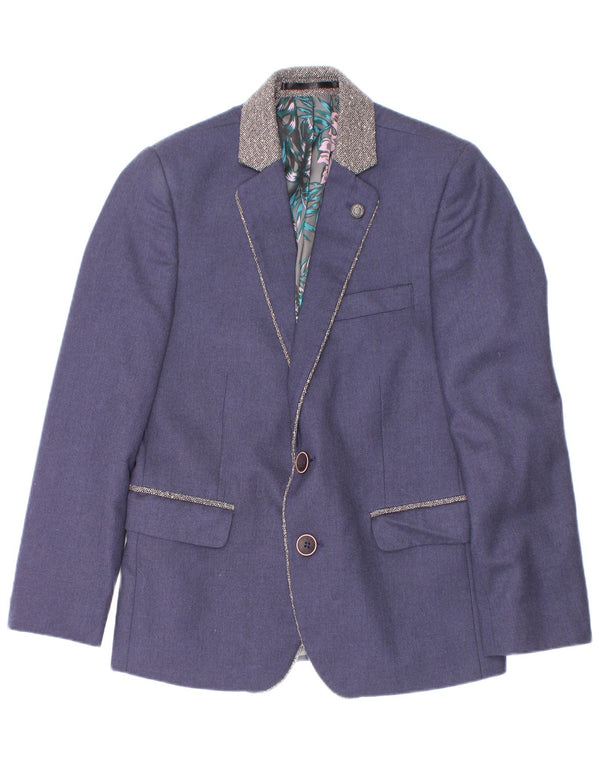 JP 1880 Chaqueta tipo blazer de 2 botones para niño 4-5 años Azul marino Poliéster