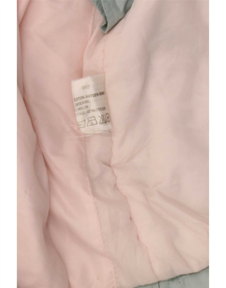 Chaqueta de esquí vintage de gran tamaño para mujer EU 40 Bloque de color verde medio