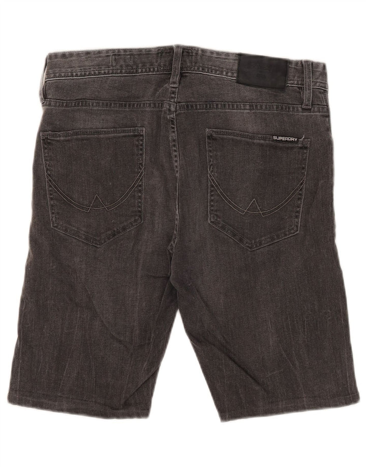 Superdry Pantalones cortos vaqueros ajustados Corporal para hombre W32 Algodón gris medio