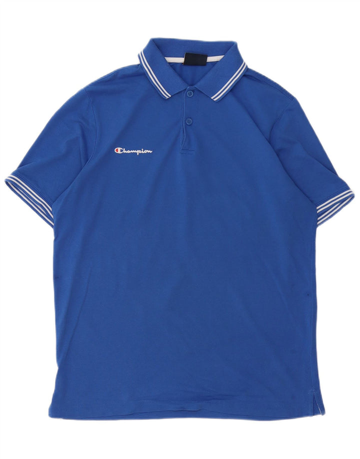 Champion Polo Gráfico Para Hombre Azul Grande