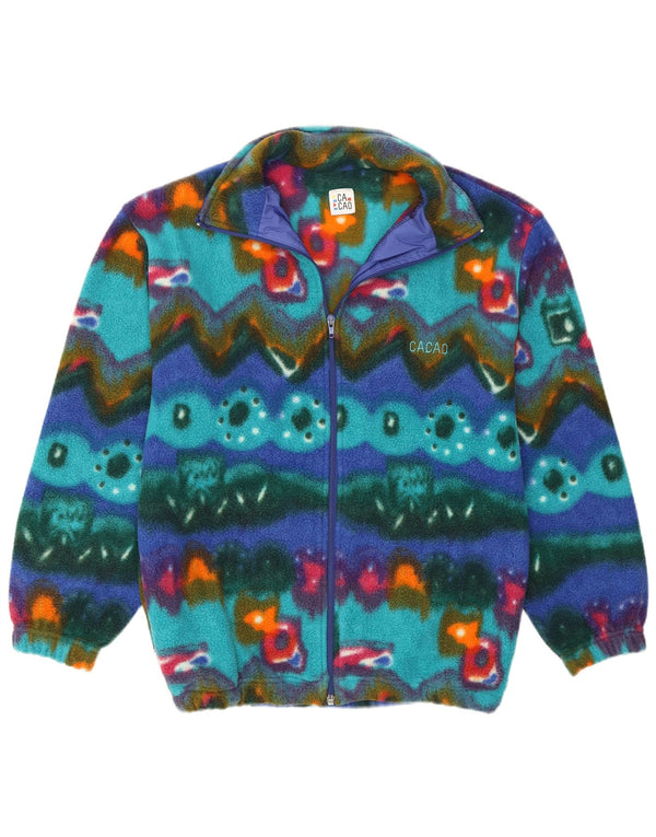 Cacao Chaqueta Polar Hombre IT 46 Small Poliéster Geométrico Multicolor
