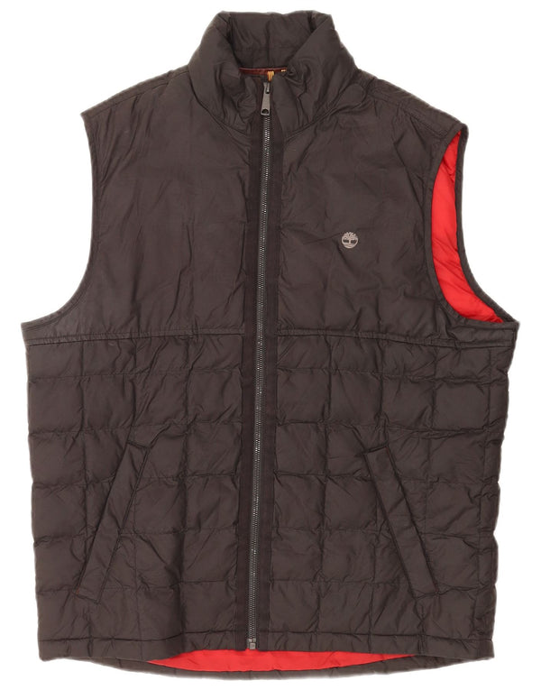 Timberland Chaleco acolchado para hombre Reino Unido 40 Grande Poliéster negro
