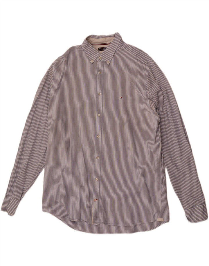 Camisa Tommy Hilfiger Hombre Grande Rayas Azules