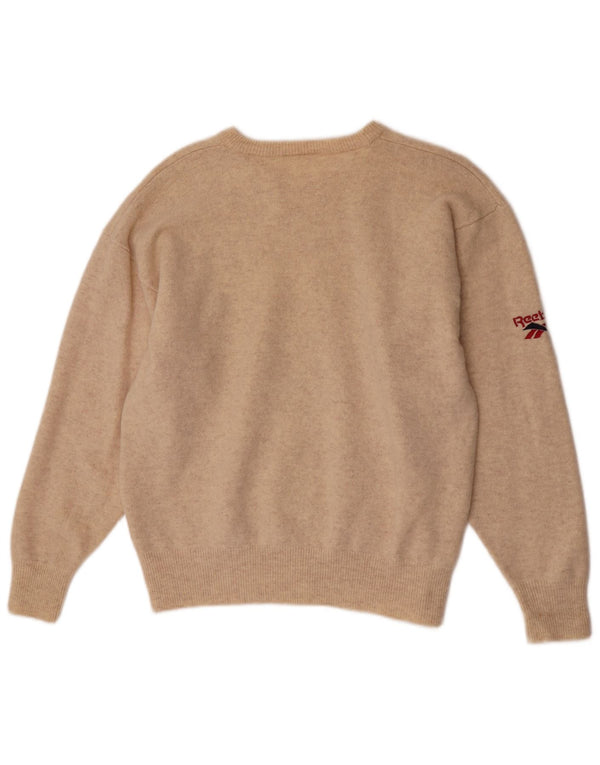 Reebok Liverpool - Jersey de corte regular con cuello barco para hombre, talla XL, color beige