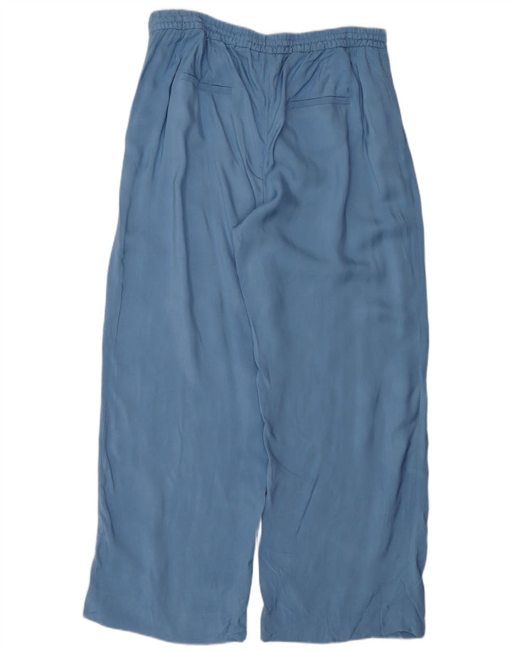 Zara Mujer Conjunto De 2 Piezas UK 20 2XL W40 L31 Viscosa Azul