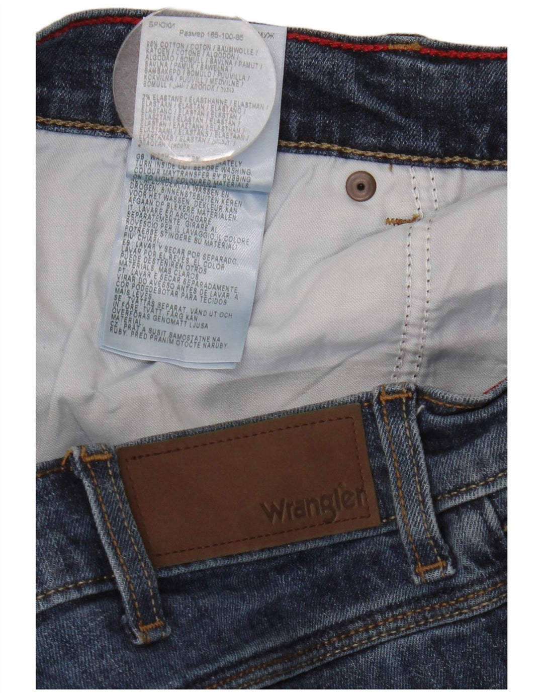 Wrangler Vaqueros Rectos Regulares Para Hombre W34 L30 Algodón Azul