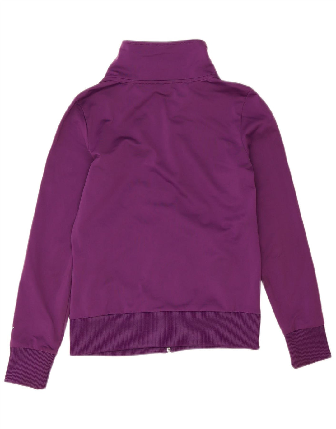 Puma Mujer Gráfico Chándal Top Chaqueta UK 12 Medio Púrpura Poliéster