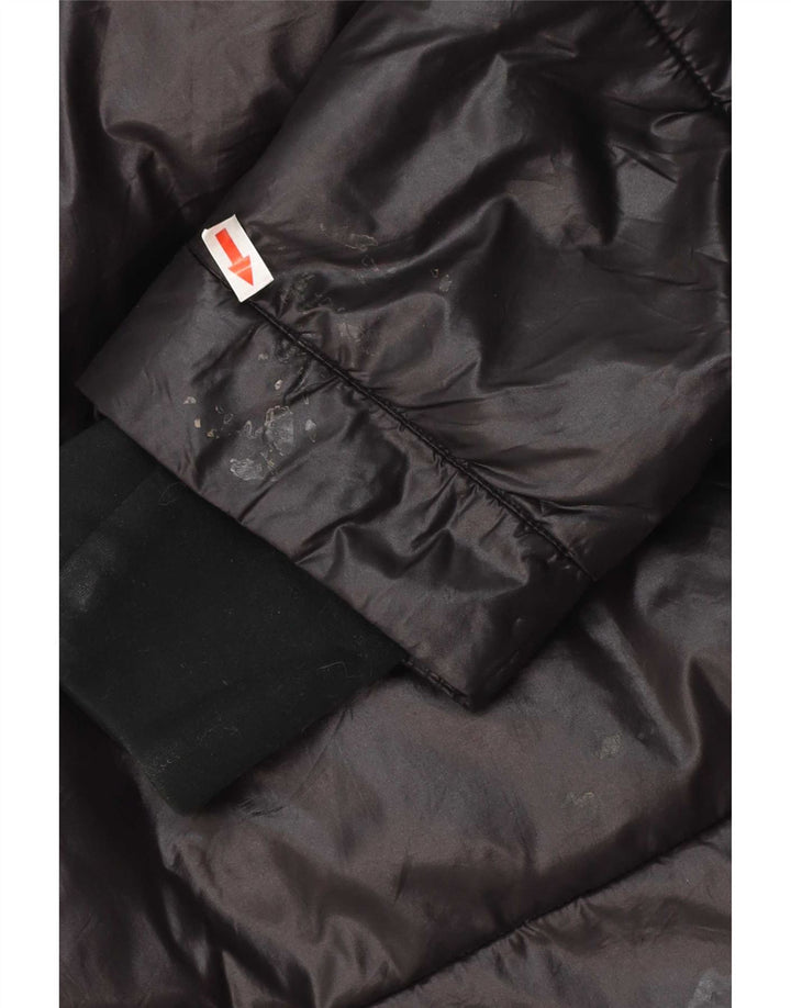 Michael Kors Chaqueta acolchada con capucha para hombre UK 38 Mediana Negro Poliéster