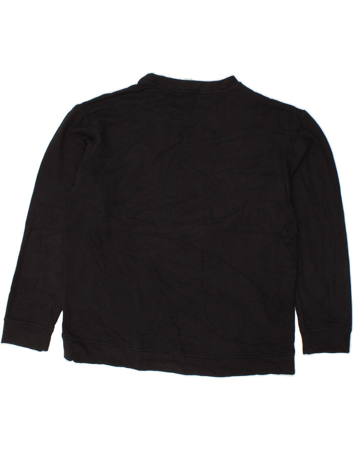 ORVIS Womens Sweatshirt Jumper UK 10 Small Black Modal Vintage Orvis and Second-Hand Orvis from Messina Hembry 