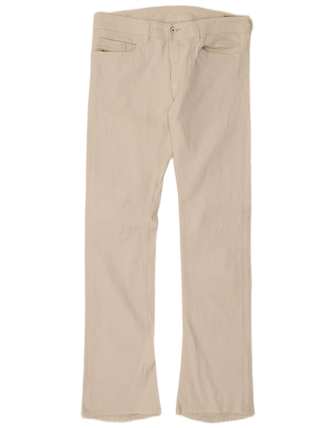 DIESEL Vaqueros Trouleg Bootcut Mujer W32 L34 Algodón Blanco