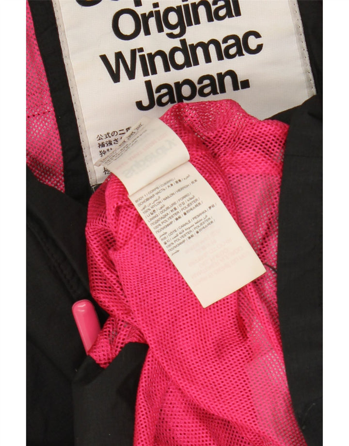 Superdry Mujer Windmac Chaqueta Cortavientos Con Capucha UK 46 Large Nylon Negro