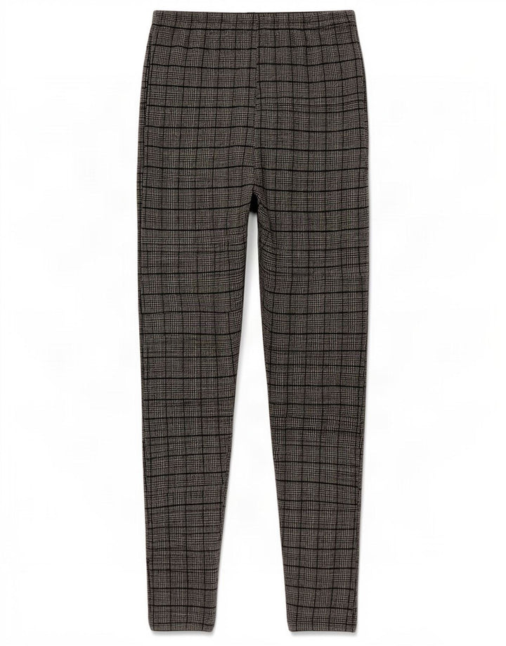 Zara Leggings para mujer UK 44 Mediano Pata de gallo negra