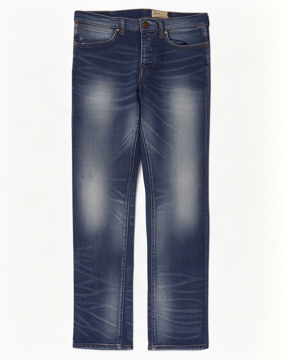 Wrangler Vaqueros rectos Spencer para hombre W32 L32 Algodón azul
