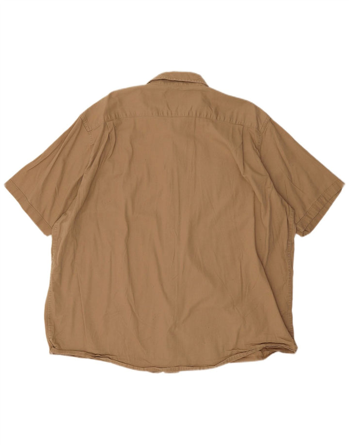 Wrangler Camisa De Manga Corta Hombre 2XL Algodón Beige