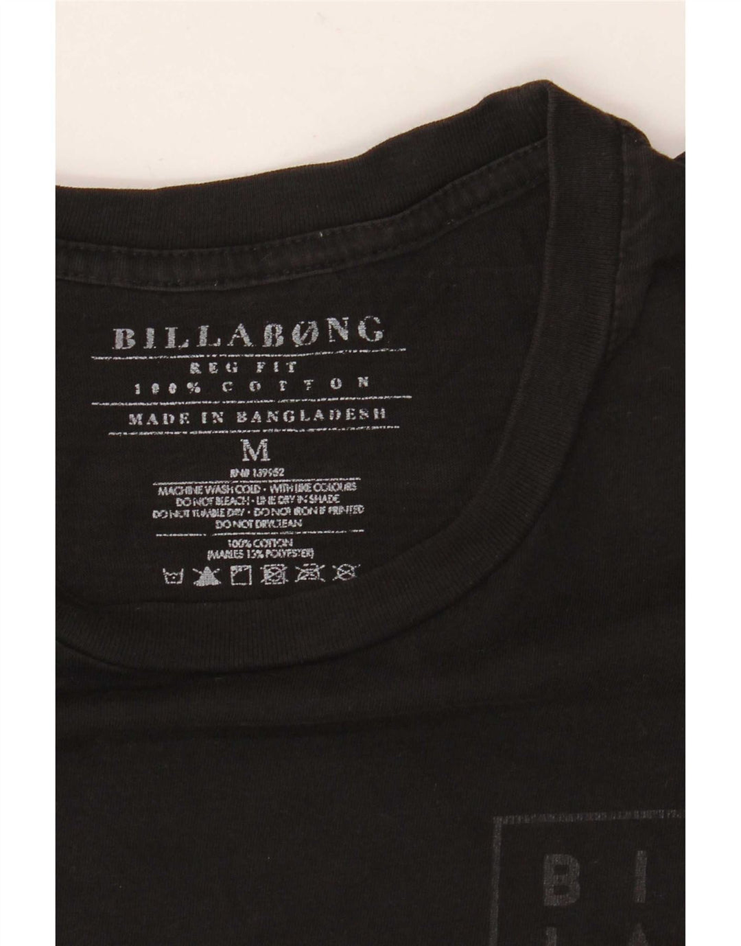 Billabong Hombre Regular Fit Graphic Camiseta Top Algodón Negro Mediano