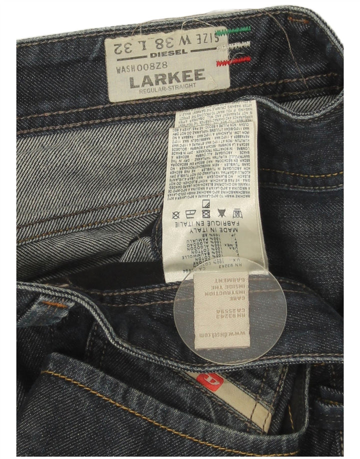 Diesel Hombre Larkee Regular Jeans Rectos W38 L32 Algodón Azul