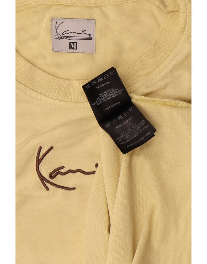 Karl Kani Camiseta gráfica para hombre Top Algodón amarillo medio