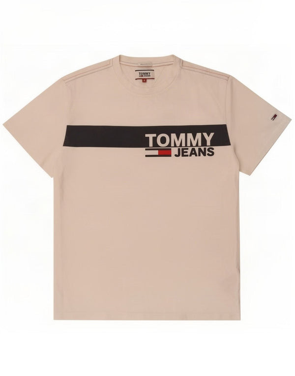 Tommy Hilfiger Camiseta Estampada De Corte Regular Para Hombre Top Small Blanco Colorblock