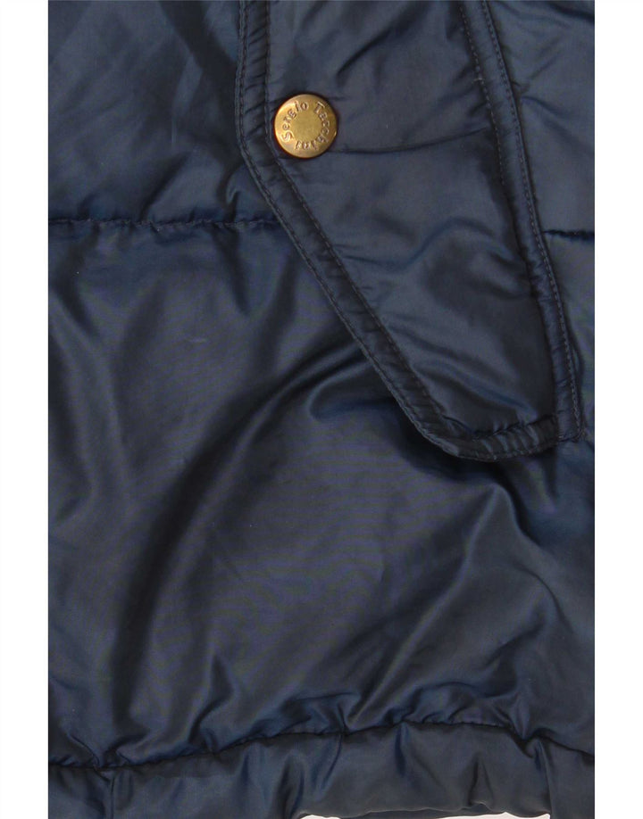 Sergio Tacchini Chaqueta acolchada con capucha para hombre UK 40 Large Poliamida azul marino