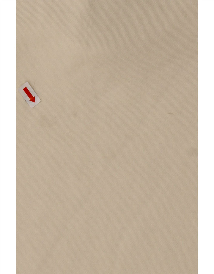 REEBOK Sudadera Suelta con Cuello Y Cremallera para Hombre Jersey Mediano De Algodón Blanco Roto