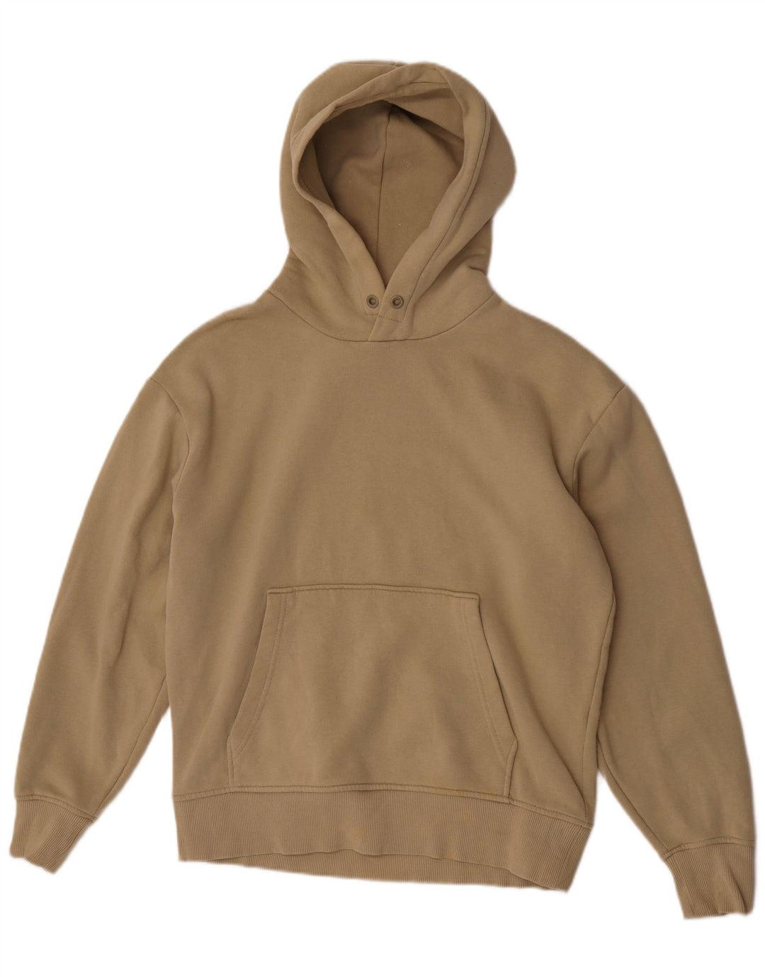 Zara Hombre Sudadera Con Capucha Jersey Small Beige Algodón