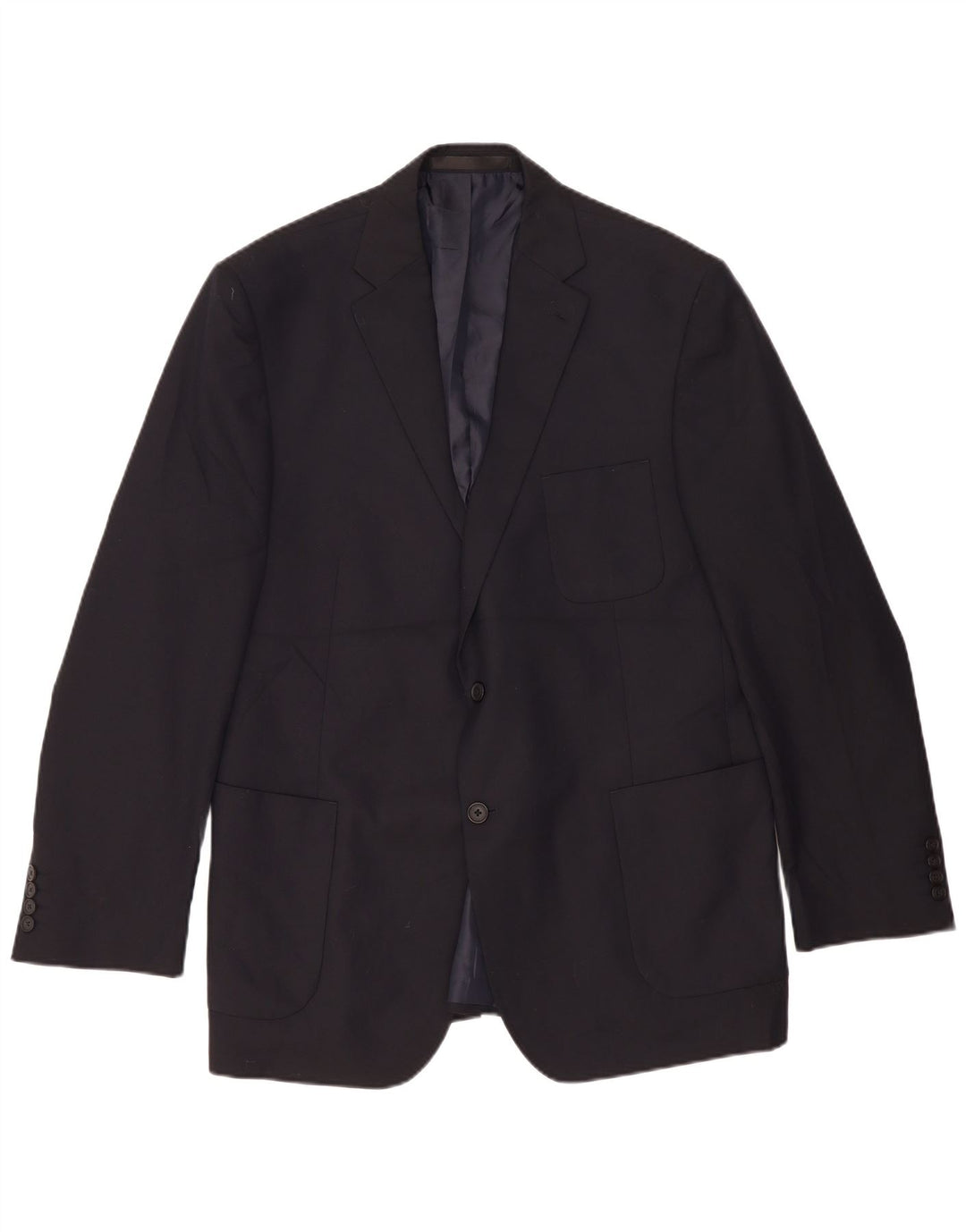 Marks & Spencer Chaqueta tipo blazer larga con 2 botones para hombre UK 44 XL Azul marino