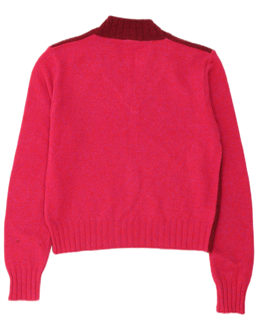 Dolce & Gabbana Jersey con cuello en V para mujer IT 44 Medium Borgoña