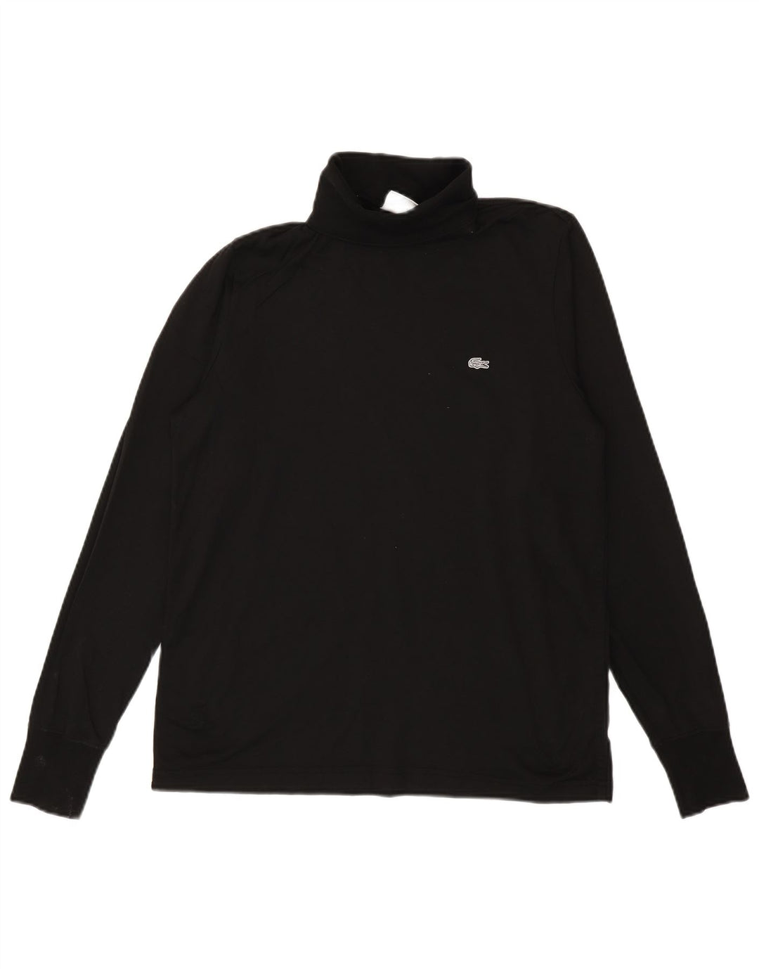 Lacoste - Camiseta de manga larga para hombre, ajuste regular, talla 4, algodón negro mediano