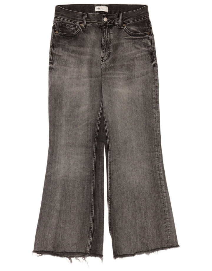 Zara Vaqueros Acampanados Mujer EU 36 XS W26 L30 Gris