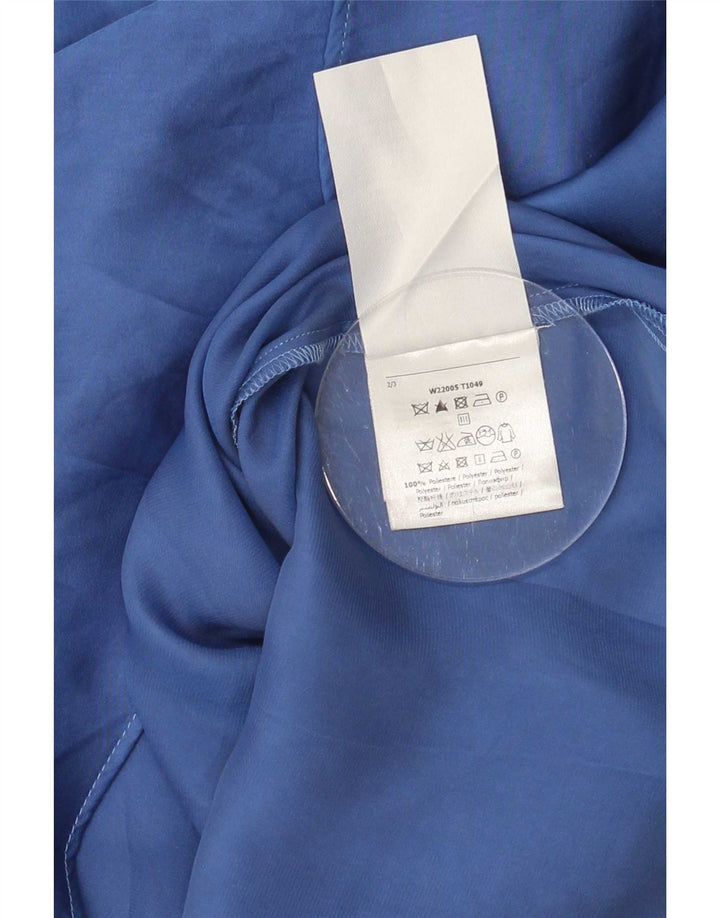 Liu Jo Top de un solo hombro para mujer IT 42 Poliéster azul medio