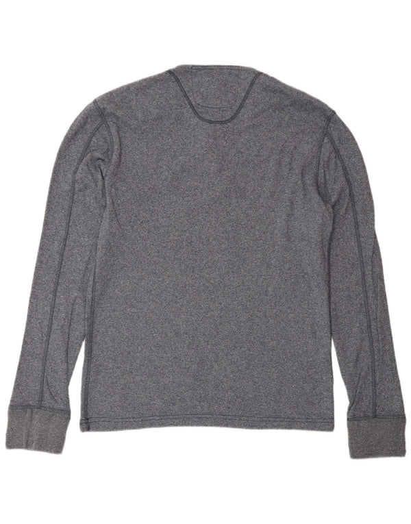 SUPERDRY Hombre Top Manga Larga XL Algodón Azul Marino