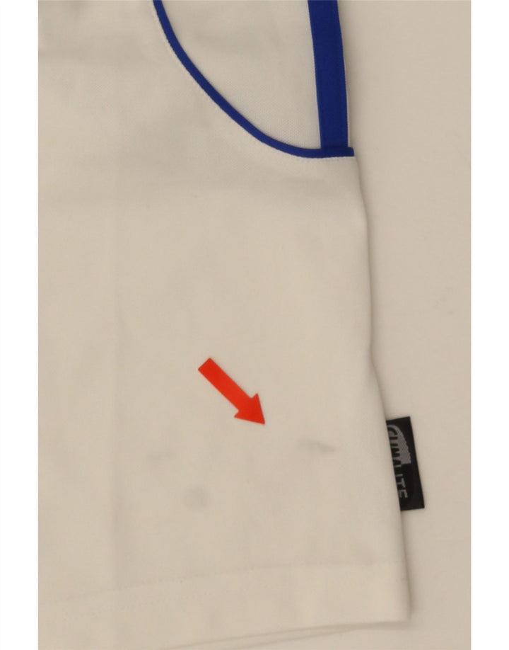 Adidas Mens Climalite Sport Shorts Pequeño Blanco Colorblock Poliéster