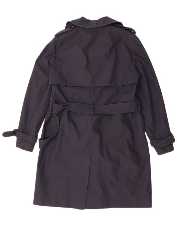 WAREHOUSE Gabardina para mujer UK 40 Grande Poliéster azul marino