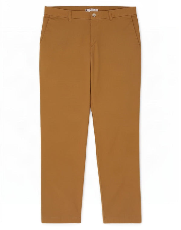 Tommy Hilfiger Pantalones chinos delgados para mujer US 6 Medium W30 L28 Algodón beige