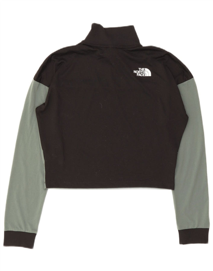 The North Face Top de chándal con estampado gráfico para mujer, talla 40, color caqui mediano