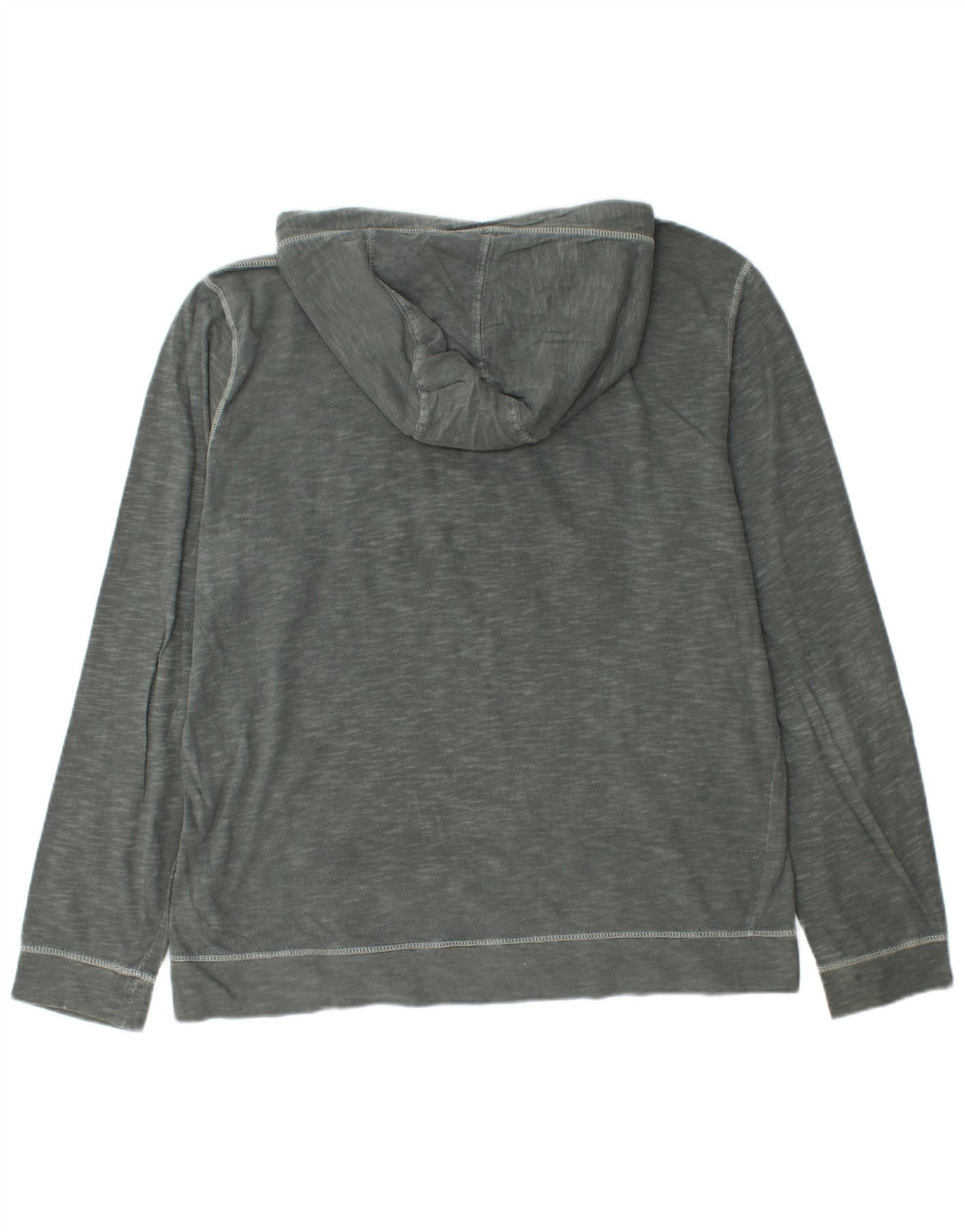 NAPAPIJRI Top gráfico con capucha para hombre, manga larga, algodón moteado gris grande