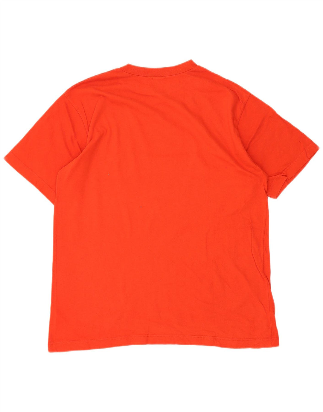 Benetton Camiseta Gráfica De Algodón Pequeño Naranja Hombre