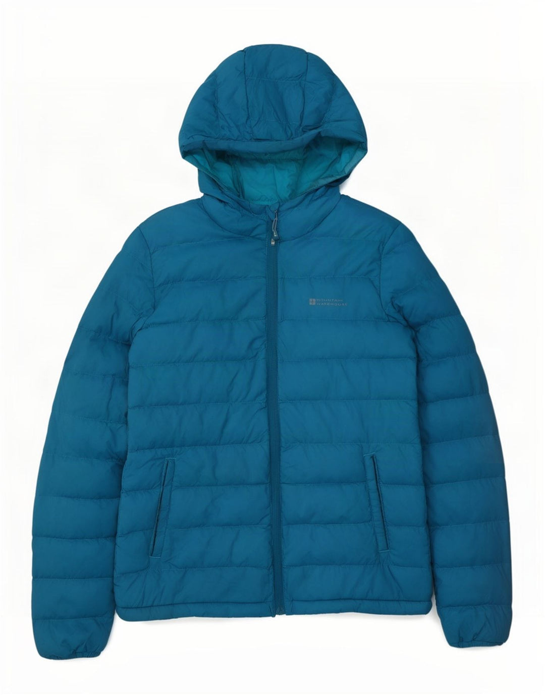 Chaqueta acolchada con capucha para mujer Mountain Warehouse UK 8 Small Nylon azul
