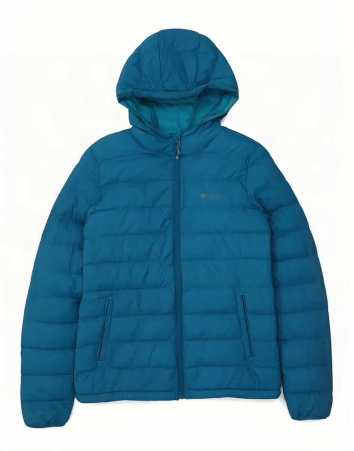 Chaqueta acolchada con capucha para mujer Mountain Warehouse UK 8 Small Nylon azul